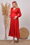 Women Red Baby Shower Chiffon Maternity Dress Dphml003 - 3