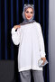 Ecru Sleeve Embroidered Modal Tunic