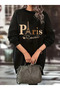 Women's Paris Eiffel Printed Fleece Sweatshirt Dress - 2