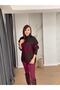 Wide Diamond Pattern Bearded Sweater Dark Brown - 3