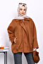 Taba Oversized Zippered Suede Jacket - 3