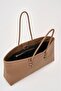 Women's Long Tote Bag Milk Coffee - 3