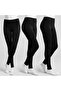 |   Economical 3-Pack Unisex Thermal Winter Thermal Leggings Black (3 Pieces) - 3