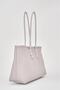 Women's Long Tote Bag Gray Braided - 4
