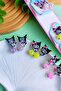 Girl's Kuromi Dangle Clip-On Earrings 1 Pair (Can Also Be Used by Those Without Pierced Ears) - 3