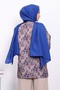 Indigo Ethnic Patterned Side Tie Kimono Jacket - 4