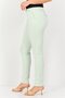Women Regular Fit Solid Chino Pants, Mint - 4