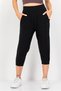 Women Sportswear Fit Brand Logo Training Track Pants, Black
