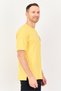 Men Sportswear Fit Short Sleeve Outdoor T Shirt, Yellow - 2