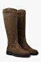 Women's Arlina Tan Genuine Suede Leather Boots - 5