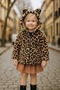 Girl's Leopard Fur Plush Coat - Age 3/12 - Winter Coat - 8