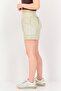 Women Sportswear Fit Drawstring Training Shorts, Light Beige - 2