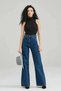 Maram Women's Wide Leg Detail Palazzo Jeans Loose Leg - Loose Jeans
