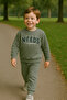 Boy's Winter Tracksuit Set Sweatshirt Bottom Cotton Three Thread Ribbed Casual Combination 2-3-4-5 Years Old - 3