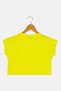 Toddlers Girl Cap Sleeve Brand Logo Tops, Lime/Pink - 2