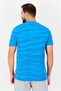 Men Fitted Short Sleeve Training T-Shirt, Blue - 4