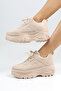 Women's Beige Sneaker Shoes – Elegant Look, Soft Sole, Daily Comfortable Wear - 2