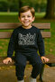 Boy's Winter Tracksuit Set Sweatshirt Bottom Cotton Three Thread Sh Fleece-Lined Casual 2-3-4-5-6 Years Old - 7