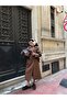 Women's Long Leather Trench Coat - 4