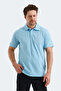 Klasse in Men's Polo Neck Dark Blue T-Shirt - 3