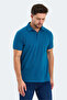 Klasse in Men's Polo Neck Indigo T-Shirt - 3