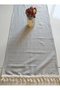 Organic Linen 100% Cotton Soft Easy Iron Cream Fringed 47X120 cm Runner - 3