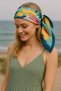 Vibrant Colorful Non-Slip Scarf – Modern Abstract Design, Stylish and Comfortable to Wear, Painted with Artist Pattern - 4