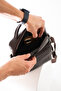 Genuine Leather Men's Hand and Shoulder Bag – Zippered, Stylish Everyday Use Bag (Brown) - 5
