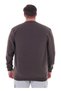 Men's Large Size Suitable for 122 Kg-158 kg Wide Fit Crew Neck Cotton Thessaloniki Sweatshirt Brown - 6