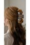 Large Women's Hair Clip with Light Marble Pattern 8.5 cm Barrette Clip Model Elegant Non-Tarnishing Hair Accessory - 2