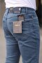 Blue Men's Regular Pipe Leg L Stretch Fabric Rodri̇gez Denim Fabric Washed Trousers - 4