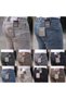 Haki̇ Men's Regular Pipe Leg L Stretch Fabric Rodri̇gez Denim Fabric Washed Trousers - 5