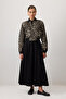 Leopard Printed Short Gabardine Jacket - 3
