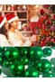 12 Pcs Christmas Tree Ornament 3cm Silvery and Shiny Tiny Cute Ball Tree Ornament Christmas Tree Ball Silver Color - 3