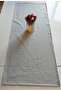 Organic Linen 100% Cotton Soft Easy Ironing Gray Checkered 47X115 cm Runner - 2