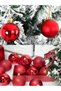 6 Pieces Christmas Tree Ornament 4 cm Glittery and Shiny Tiny Cute Ball Tree Ornament Christmas Tree Ornament Bright Color - 2