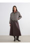 Mg trend'en lcw waikiki brown shirt collar herringbone pattern women's stamp jacket - 7