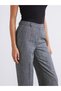 Soulife Gray Loose Fit Wide Leg Women's Trousers - 4