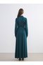 Petrol Shirt Collar Tie Detail Dress - 8