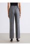 Soulife Gray Loose Fit Wide Leg Women's Trousers - 5
