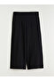Lcw Modest Black Zippered Wide-Leg Women's Trousers - 5