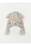 Grey moving girl child snow hat