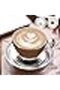 Caffe Latte Glass Set of 6 Clear 260ml Espresso Tea Coffee Cappuccino Cup - 2
