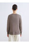 Lcw everyday crew neck oversize women's sweatshirt - 4