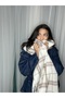 Pasta-Style Fringed Thick Winter Wool Scarf & Shawl - 4
