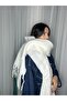 Pasta-Style Tassel Thick White Winter Wool Scarf & Shawl - 4