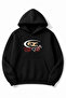 Black Oversized Unisex Fear Lives in Every Shadow B Printed K Hooded Sweatshirt