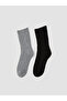 Self-Patterned Woolen Women's Socks 2-Pack (W5)