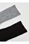 Self-Patterned Woolen Women's Socks 2-Pack (W5) - 2