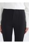 LCW Modest Black Crepe Straight-Leg & Slim-Fit Flared Women's Pants, Featuring the ALITA CITY Touch - 3